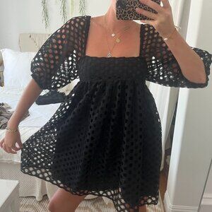 Black Kimchi Blue Babydoll Dress